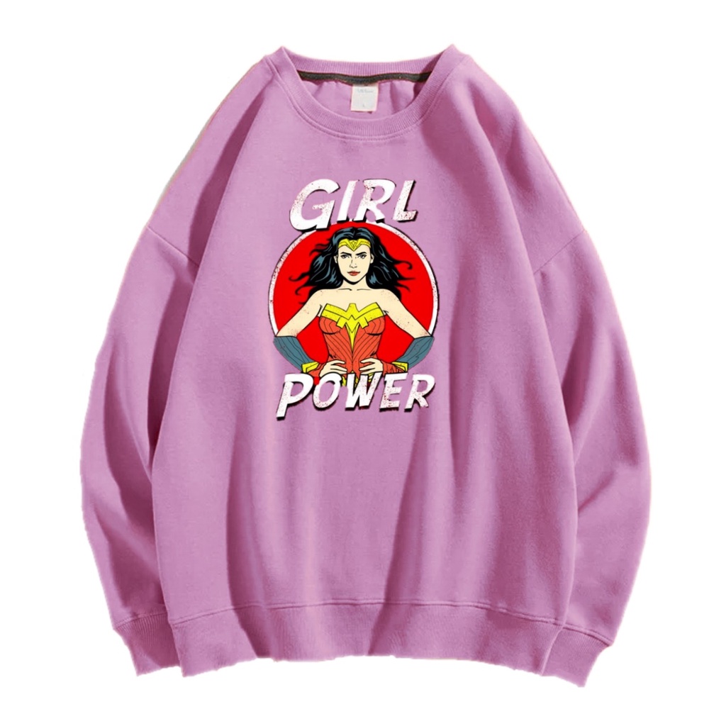 GIRL POWER SWEATER CREWNECK Size M-XXL GAWA