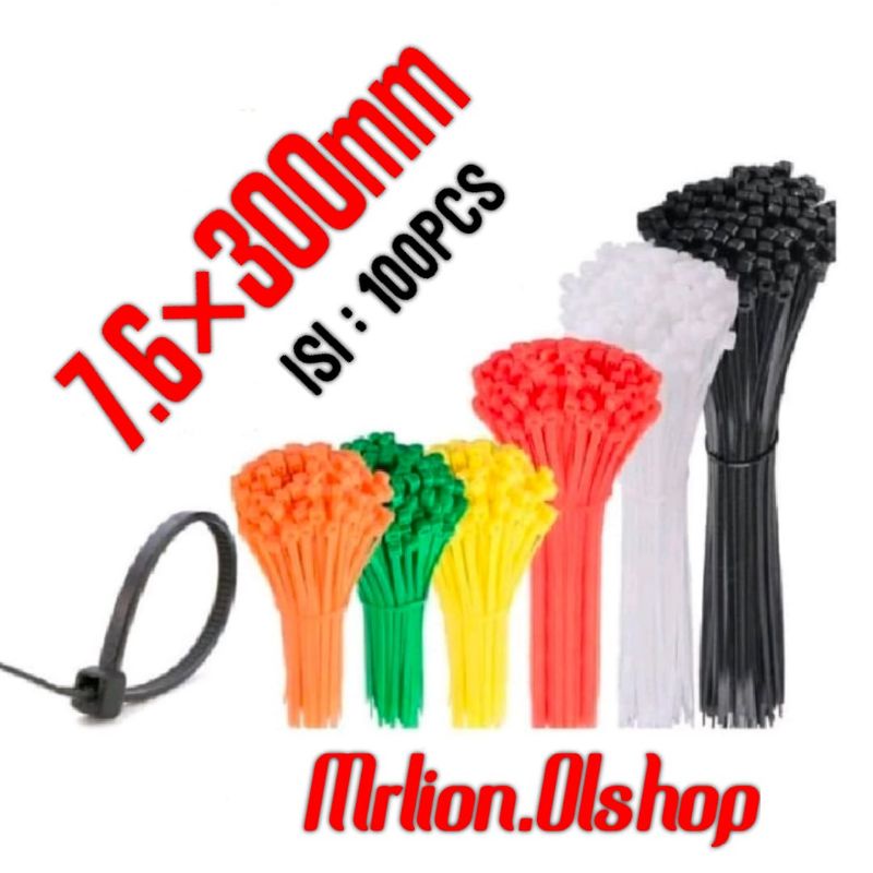 BEST Cable Ties 30CM/ Kabel Tis 30CM MURAH TALI RIPET rifet 7.6×300mm⭐ Mrlion⭐