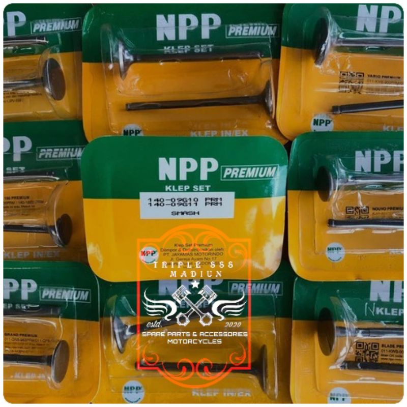 KLEP SET NPP PREMIUM SUZUKI SMASH / SHOGUN 110 / SHOGUN 125