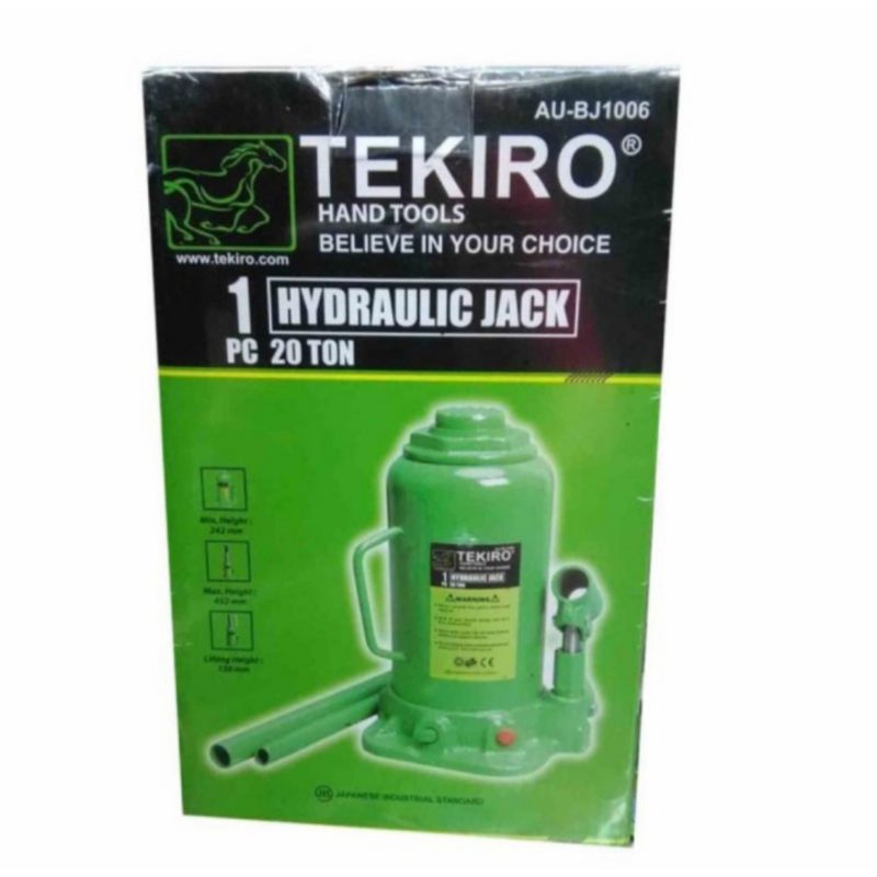 Tekiro Dongkrak Botol 20 Ton Original Dongkrak Mobil Hydraulic