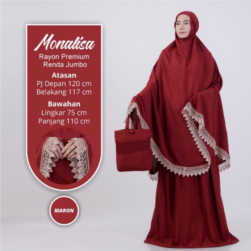 MUKENA MONALISA //MUKENA SUPER JUMBO //MUKENA RAYON POLOS JUMBO //MUKENA RENDA //MUKENA JUMBO