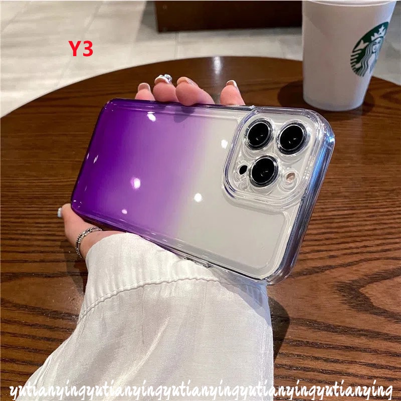 Soft Case TPU Motif Cat Air Warna Gradasi Untuk IPhone 14 Plus 11 7 8 Plus XR 7plus 8Plus 14Pro Max