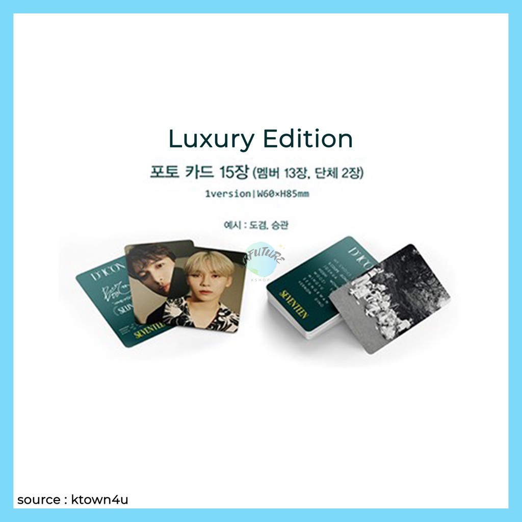 Open Sharing DICON SEVENTEEN Photocard (Luxury Edition.)