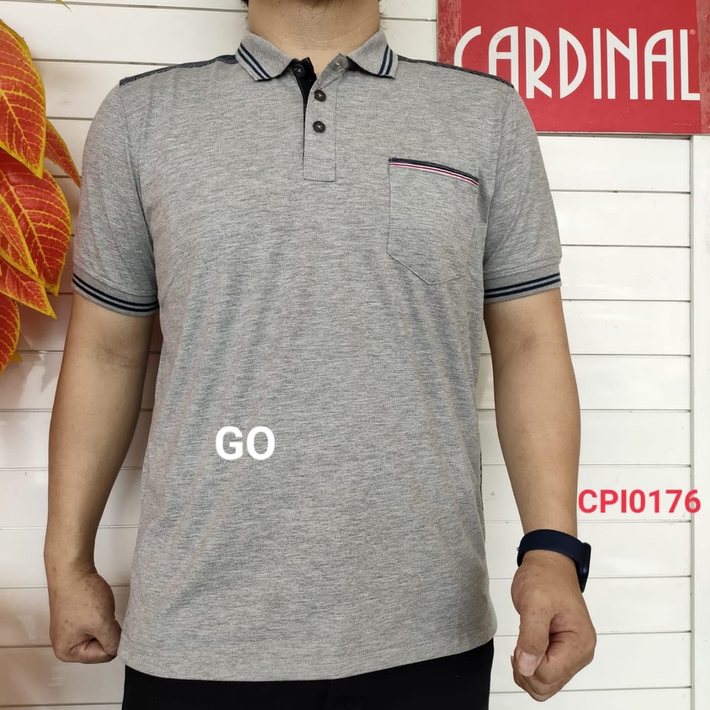 gof KP CARDINAL KAOS POLO Cowok Kaos Pria Lengan Pendek Pakaian Laki Laki Dewasa Berkerah Casual