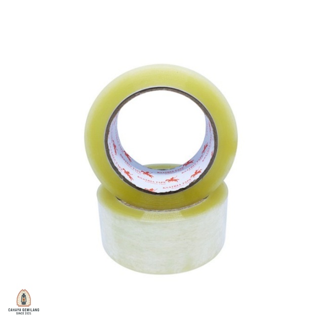 

Lem Lakban Bening Coklat 2" Inch x 60 70 80 90 100 Yard Setara Daimaru