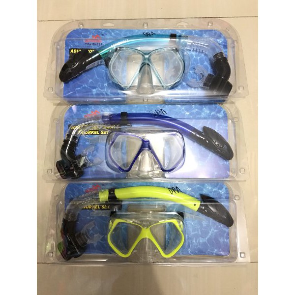 Alat snorkling Kacamata snorkling selam diving Conquest