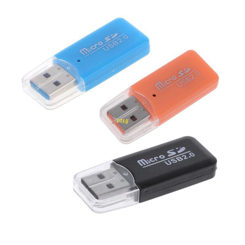 Btsg Card Reader Micro Usb 2.0 Kualitas Tinggi Untuk Komputer / Tablet / Pc