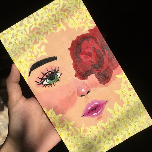 

Stuck with ... ✨- Acrylic color painting