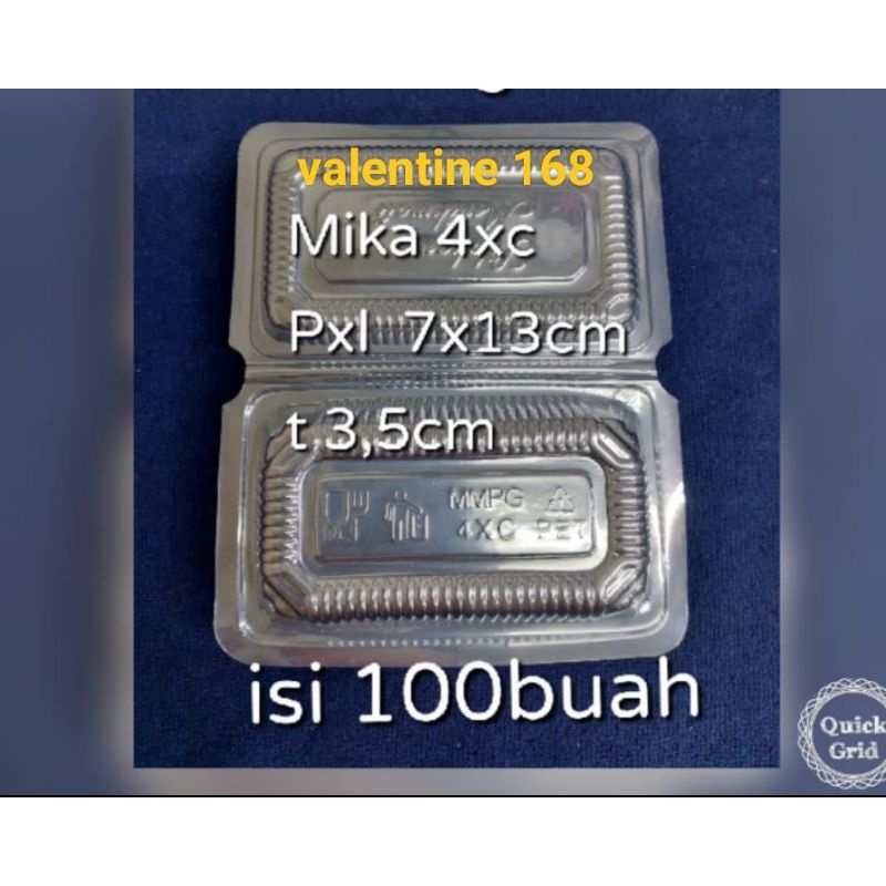 MIKA PLASTIK MIKA 4 BENING 4XC TEMPAT KUE MAKANAN NASI PUDING BOLU