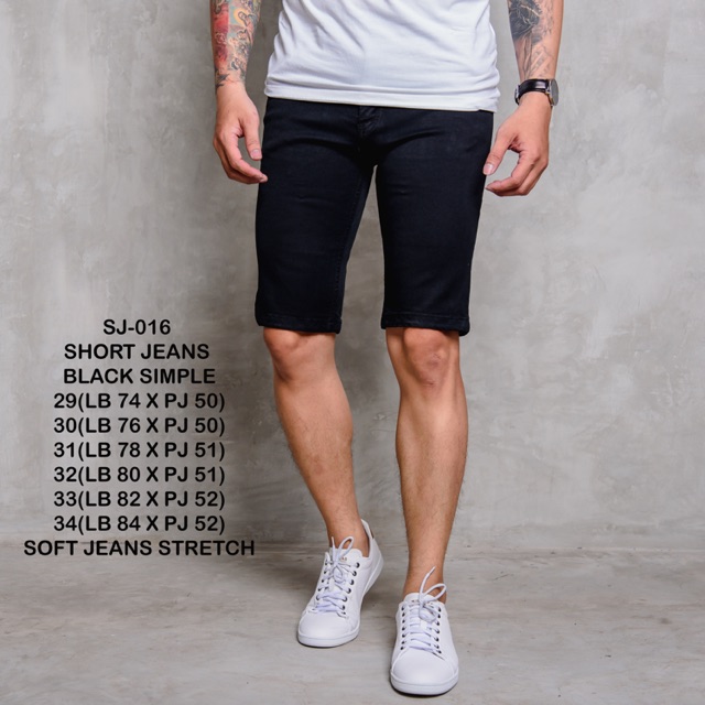 Short Jeans Black Simple