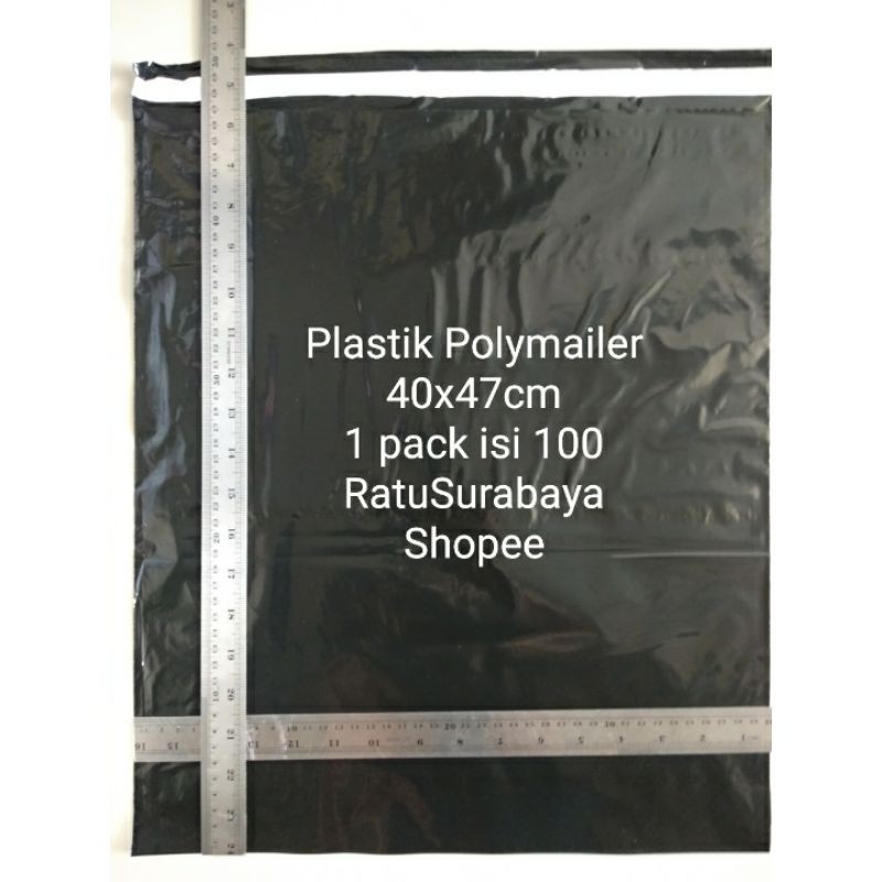 

Polymailer uk 40x47 cm isi 100 lbr Polimailer Seal Amplop Kantong Plastik Packing Polos Online Shop