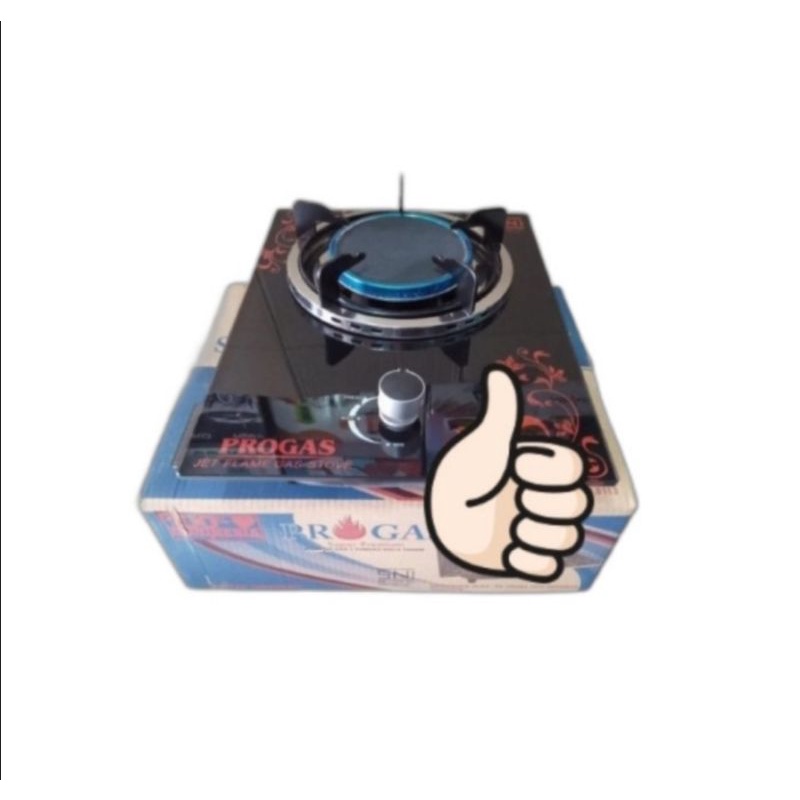 Kompor Gas Tanam Kaca Progas 1 Tungku Bara