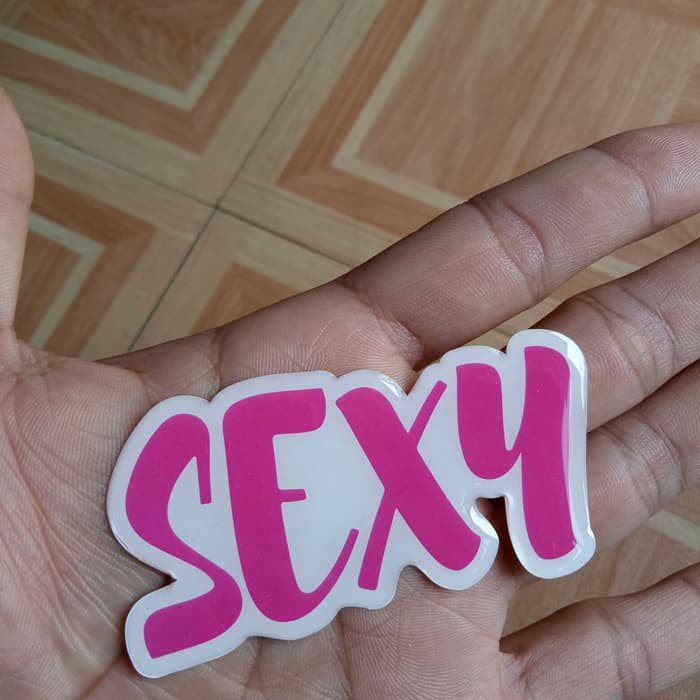 

stiker timbul sexy pink
