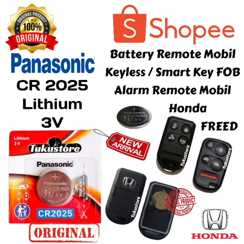 Battery Remote HONDA FRED Batrei Remote Mobil HONDA FREED Baterai Remote FREED