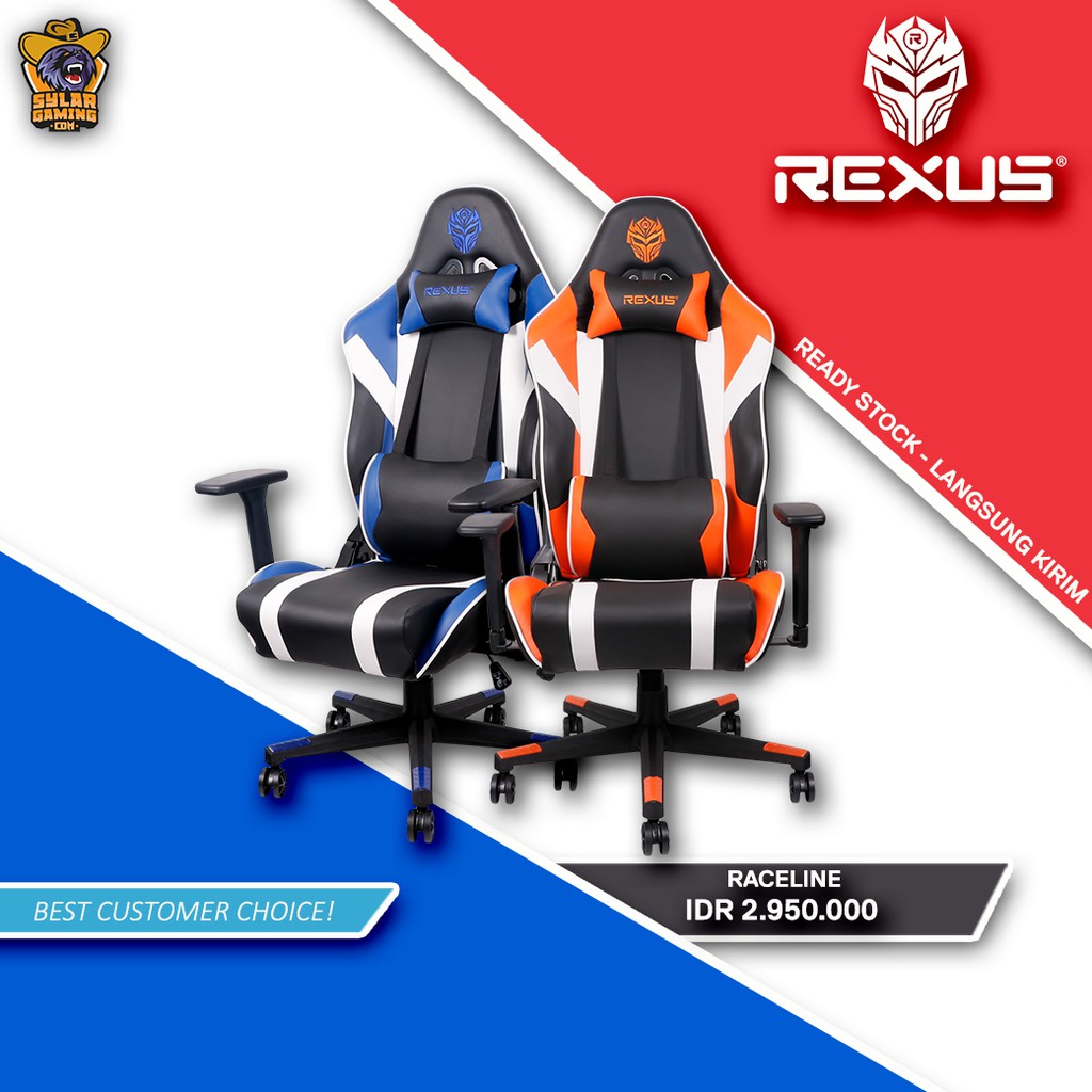 Rexus Raceline Rc1 Gaming Chair Orange Shopee Indonesia Rexus Raceline Rc1 Gaming Chair Orange Shopee Indonesia