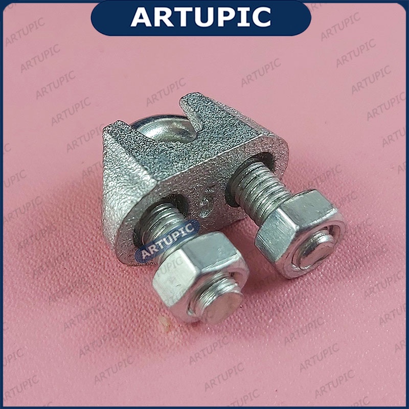 Kuku Macan 3 mm Klem Seling Wire Clip Clamp Tali Kawat Baja Kabel Seling Sling 3mm