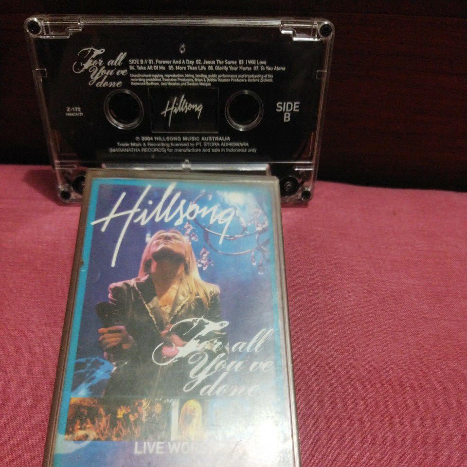 Kaset Pita Hillsong For All You've Done Rohani Kristen Hallelujah One Way With All I Am