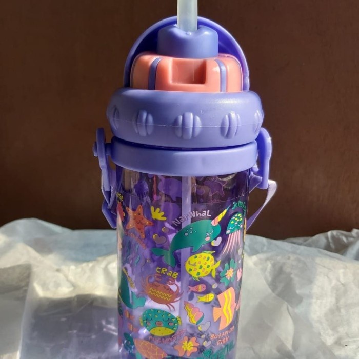 MURAH BOTOL MINUM SEDOT SMIGGLE ( BUKAN ORIGINAL ) - Ungu Sea Animal