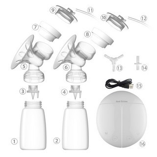 Free Bib Real Bubee Pompa ASI Elektrik Otomatis dengan double/singlel Botol Susu Breastpump Pump ASI