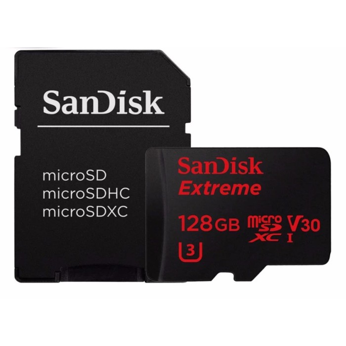 SANDISK EXTREME MICRO SD CARD 128GB 100MBPS - GARANSI RESMI