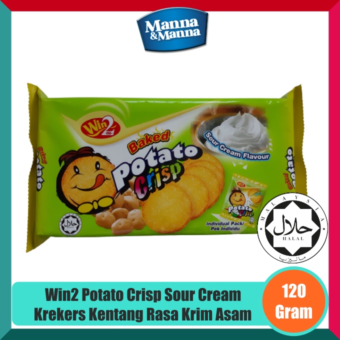 

Biskuit Kentang Renyah Malaysia Rasa Krim Asam Win2 - 120 Gram