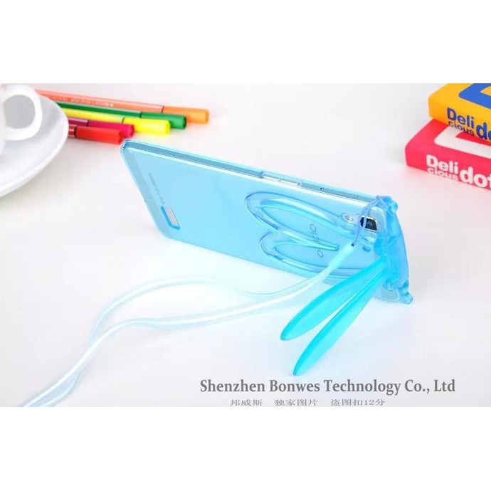 terlaris            XPT.SLR CASE CASING HP RABBIT EAR OPPO R5 R7 LITE R7S BELAKANG FUNNY LUCU