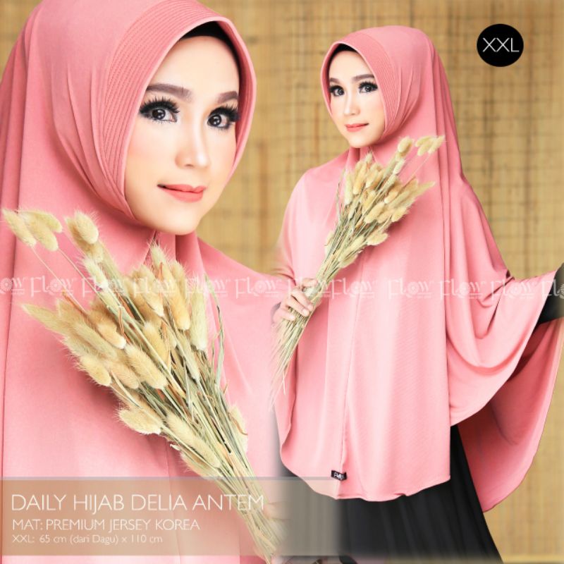 Bergo daily hijab DElia antem XL / XXL by flow