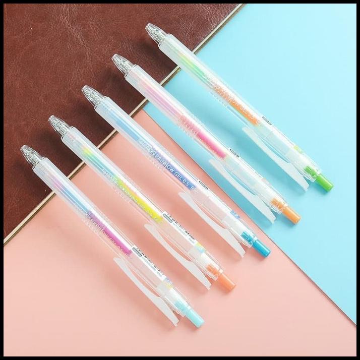 

Force | Shands Rainbow Color Gel Ink Pen / Pulpen Gel / Pulpen Unik