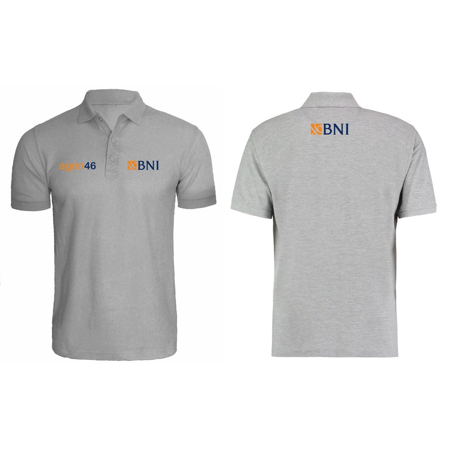 poloshirt agen bni 46 / baju kerah bank bni