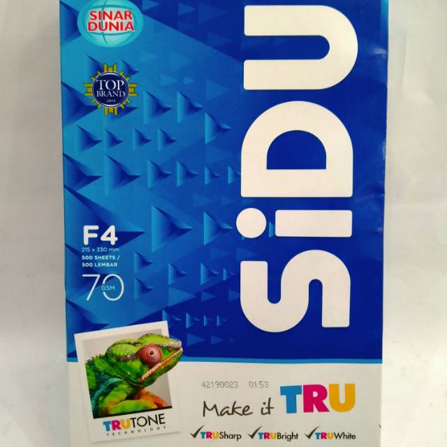 

HVS FOTO COPY SIDU F4 70gram