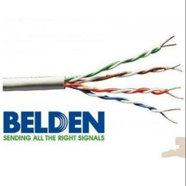 Belden cat 6 meteran per meter gray abu abu