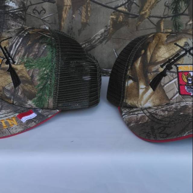 Topi jaring perbakin senapan