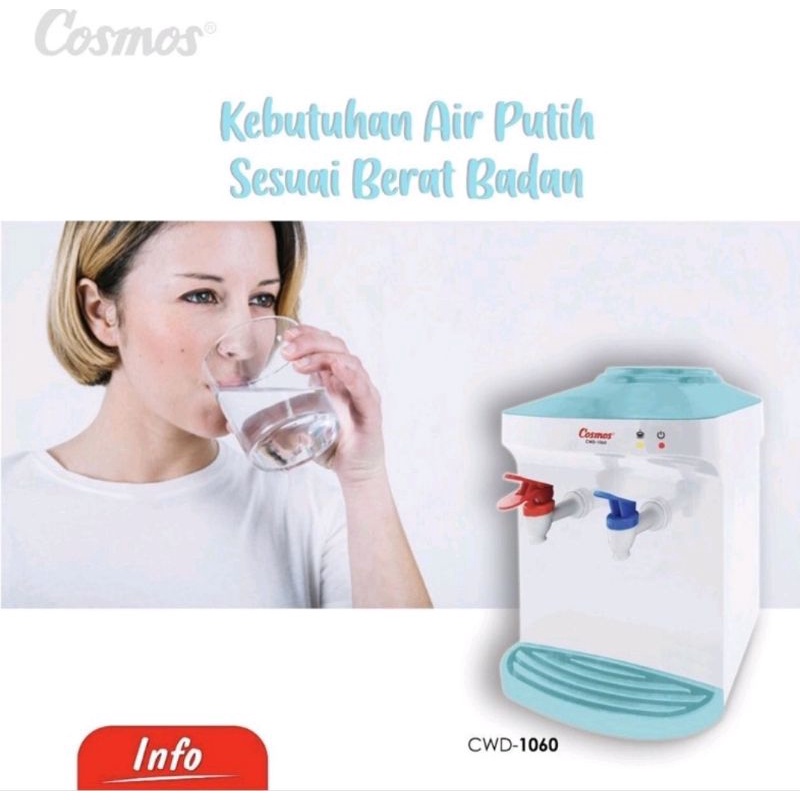 COSMOS Dispenser Air Panas dan Normal CWD-1060 Kunci Pengaman Air Panas