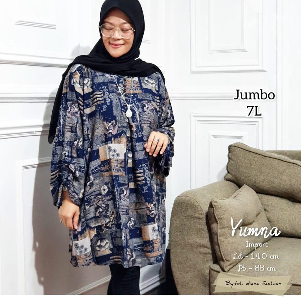 ♬ Atasan Wanita Jumbo / Baju Atasan Wanita Jumbo / Blouse Atasan Jumbo Ld 140 Model Yumna Seriz Ld 1