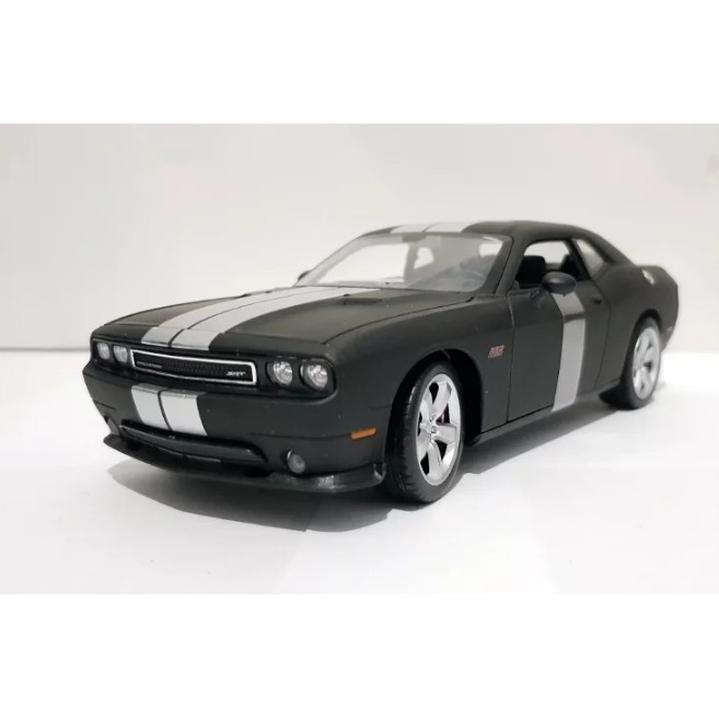 Diecast Welly Nex Skala 24 Black Matte Dodge Challenger SRT