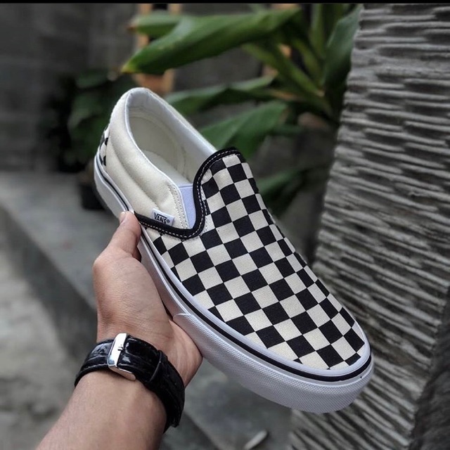 Vans slip on checkerboard japan market