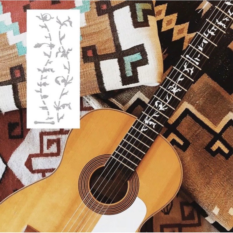 Stiker Fret Gitar Motif Fretboard Dekorasi Fingerboard Sticker Guitar