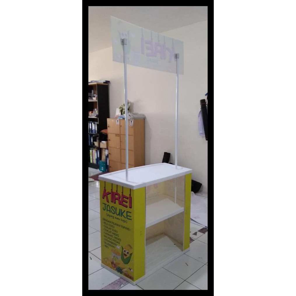 

Event Desk + Cetak Sticker + Laminating Booth Portable | Meja Promosi Berkualitas