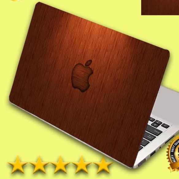 Garskin Laptop Apple coklat Skin Laptop Stiker Laptop