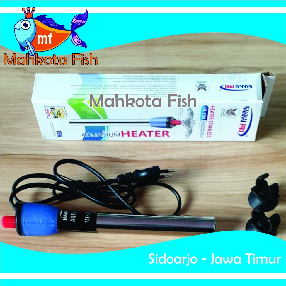 Heater Aquarium 75 Watt | Hiter Aquarium Aquascape | Heater Air | Penghangat Air Aquarium (GRATIS BubleWrap)