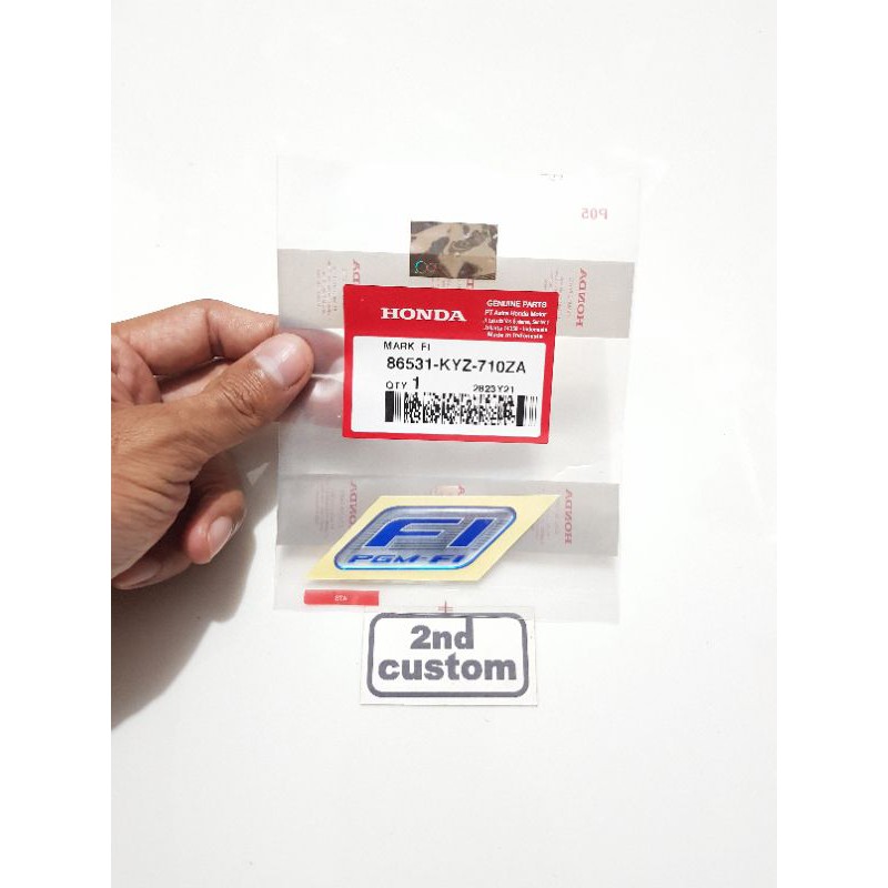 Emblem 3D stiker FI Honda CBR 150 R CB150 CB150R CB CRF L Verza Injeksi F1 sticker timbul logo mark