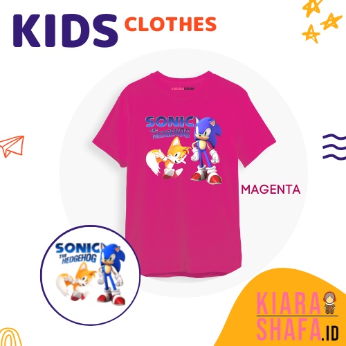 Kiarashafa - Baju Anak / Kaos Anak Sonic