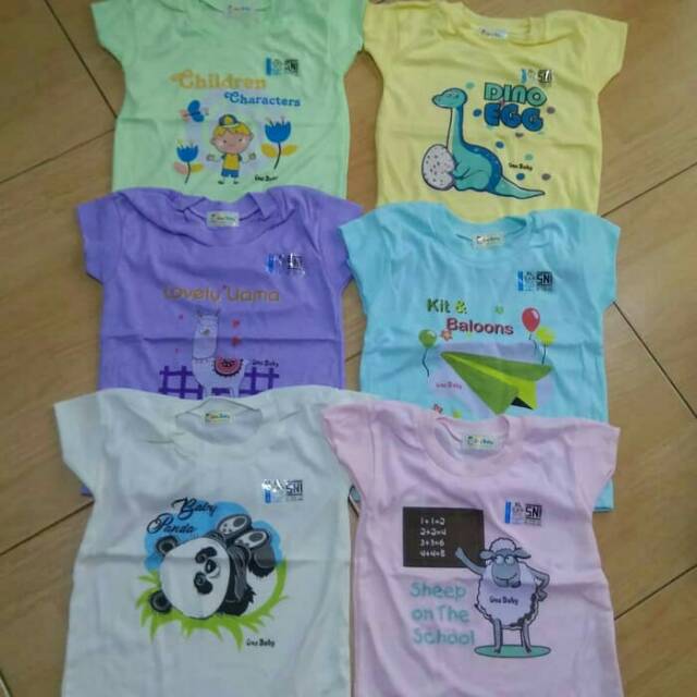 Kaos oblong atasan Bayi One baby size XL (3 pcs)