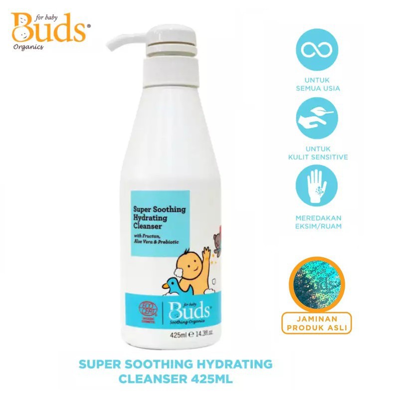 Buds Soothing Organics Super Soothing Hydrating Cleanser - 425ml