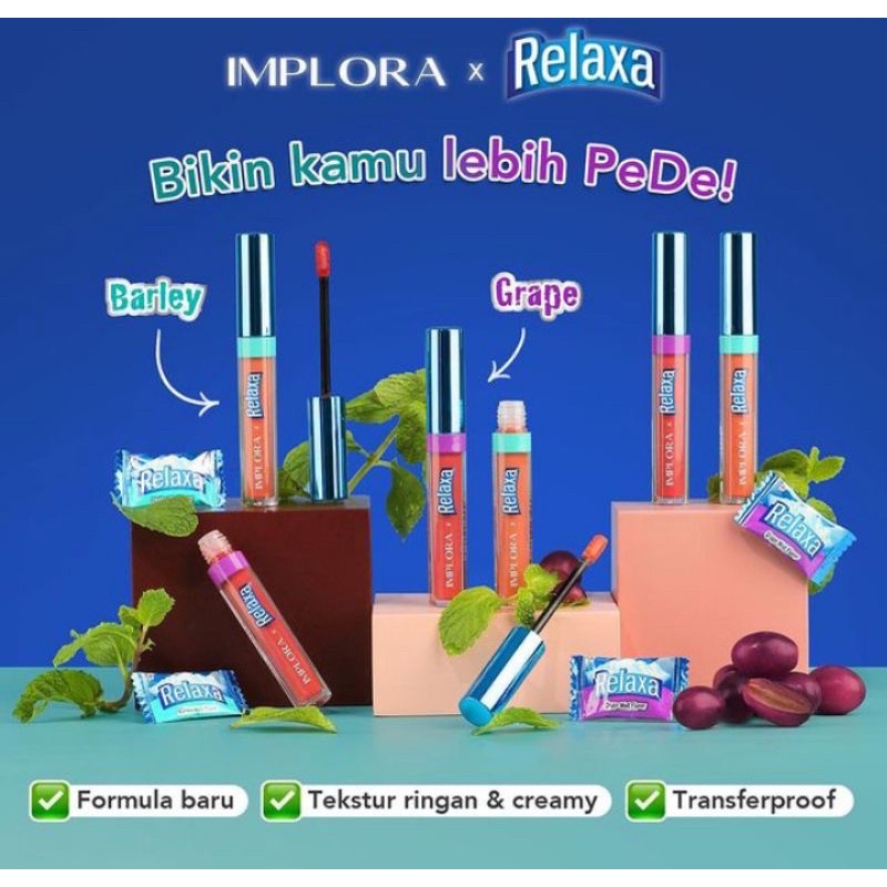 IMPLORA X RELAXA MATTE LIPCREAM LIMITED EDITION