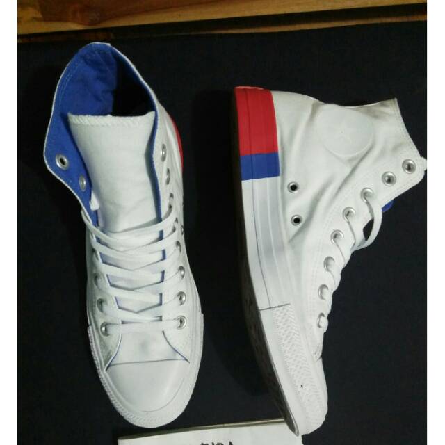 Converse all star hi white 3 colour original made in indonesia