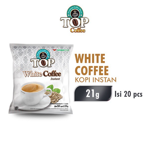 Top Coffee Kopi Instan White Pack 21 gr isi 20 pcs