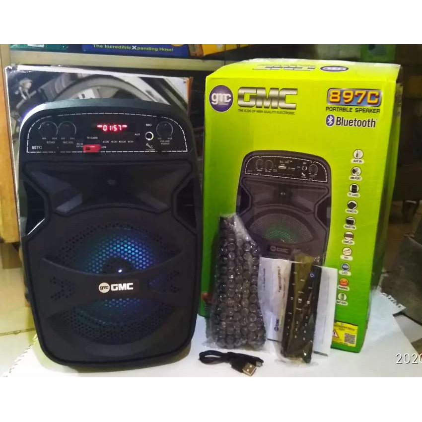 Speaker GMC 897C ( 6 Inch ) Portable Meeting Bluetooth USB Karaoke Radio PROMO