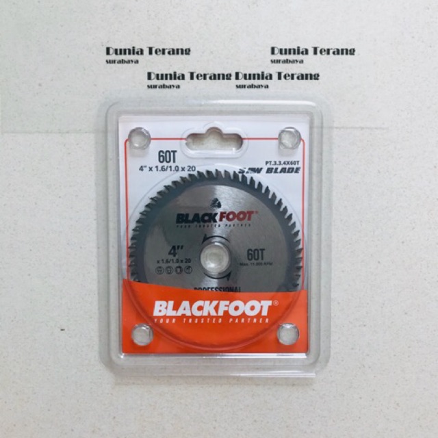 Mata Potong Kayu BLACKFOOT 4’’x60T - SAW BLADE BLACKFOOT 4 inchi