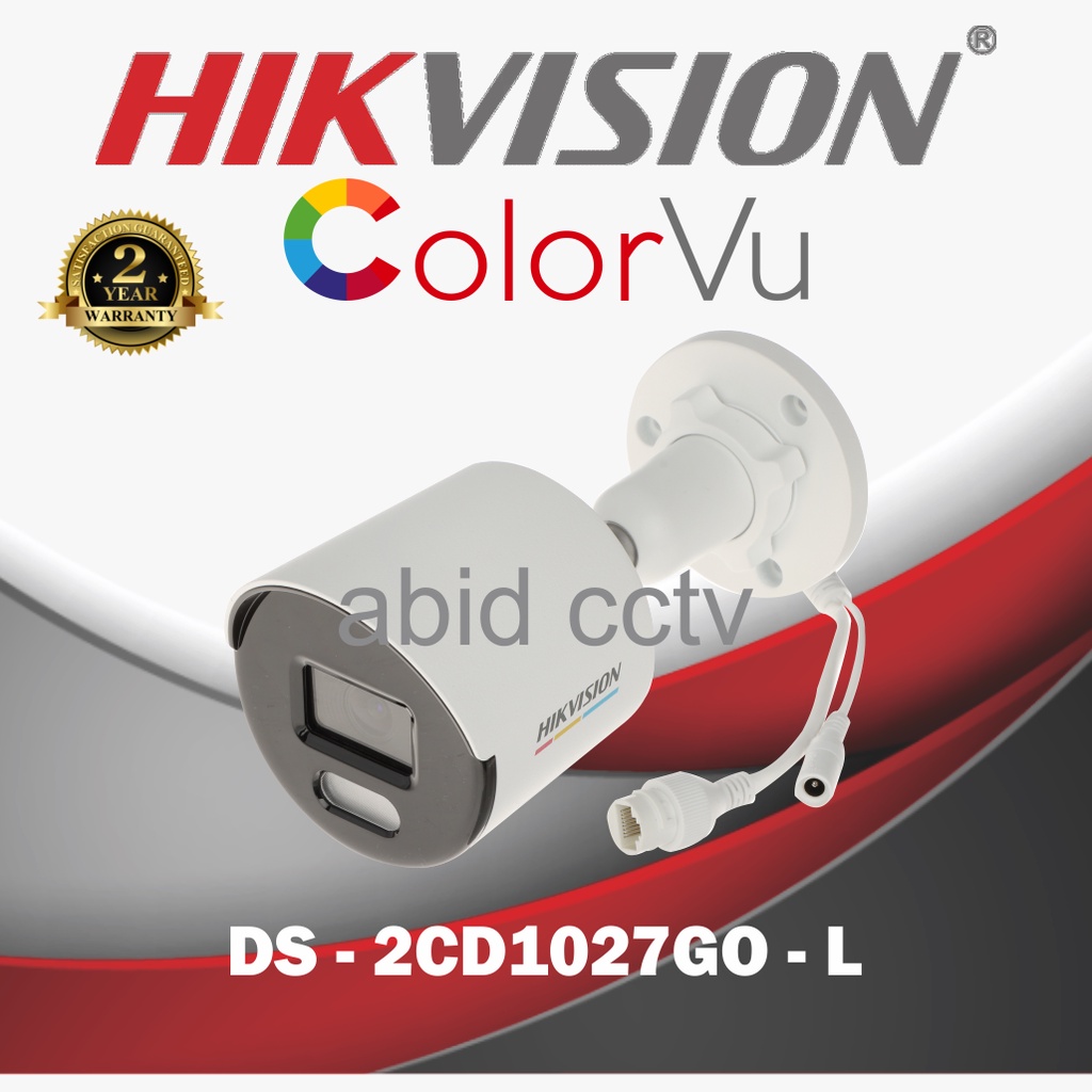 IP CAMERA HIKVISION COLORVU 1080P DS-2CD1027G0-L